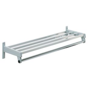 Hanger Style Coat Rack with Aluminum Shelf Bars