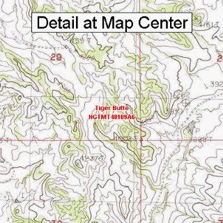 USGS Topographic Quadrangle Map   Tiger Butte, Montana (Folded/Waterproof)  Outdoor Recreation Topographic Maps  Sports & Outdoors