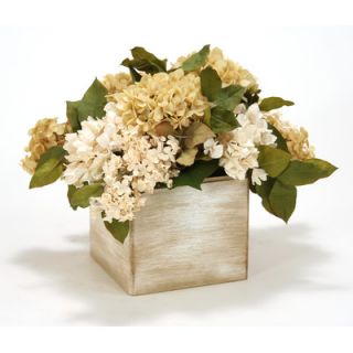Distinctive Designs Silk Hydrangeas and Lilacs with Salal Leaves