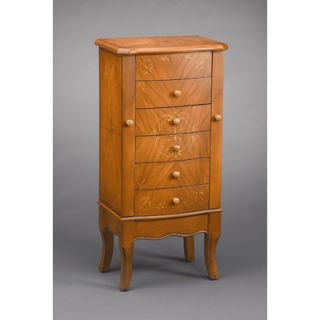 AA Importing Five Drawer Armoire in Light Brown