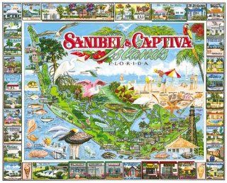 White Mountain Puzzles Sanibel & Captiva Florida 1000 Piece Jigsaw Puzzle Toys & Games