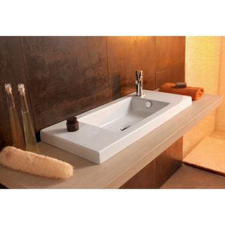 35 Ceramic Bathroom Sink with Overflow   Art 3502011 35 / 100