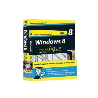 Windows 8 For Dummies Book + DVD Bundle Andy Rathbone 9781118271674 Books
