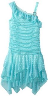 Amy Byer Girls 7 16 Plus Size One Shoulder Dress, Blue, 16.5 Clothing