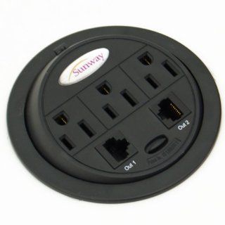 Sunway GMPT 1 PowerTap Ethernet Power Gromet / Desk Electrical Outlet   Power Strips And Multi Outlets  
