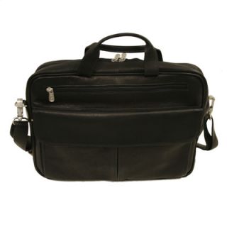 Piel Slim Checkpoint Portfolio Leather Laptop Briefcase