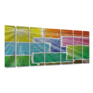 All My Walls Abstract by Ash Carl Metal Wall Art in Multi Blocks   23