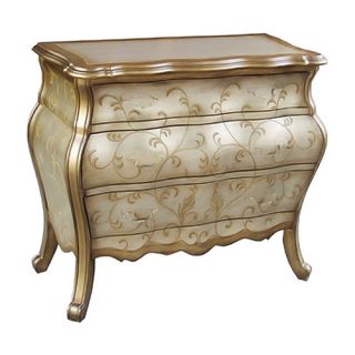 Artistic Expression Hand Painted 3 Drawer Accent Chest