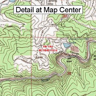 USGS Topographic Quadrangle Map   Elk City, Idaho (Folded/Waterproof)  Outdoor Recreation Topographic Maps  Sports & Outdoors