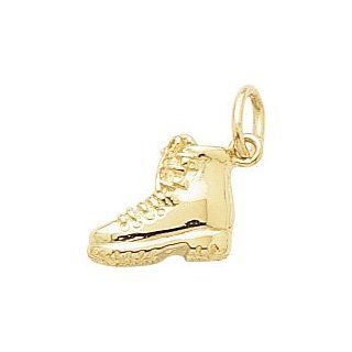 Rembrandt Charms Hiking Boot Charm, 10K Yellow Gold Jewelry