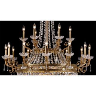 Crystorama Traditional Classic 27 Light Crystal Candle Chandelier in