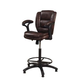hillsdale dawson adjustable stool in brown