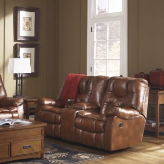 Tyrone Glider Reclining Loveseat with Console