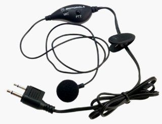 Motorola TalkAbout Earbud with Push to Talk Microphone for 200 & 250 Series  Two Way Radio Headsets  GPS & Navigation