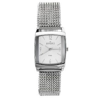 Skagen Women's 691SSS1 Quartz Silver Dial Color Stainless Steel Watch Skagen Watches