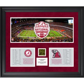 Mounted Memories Alabama Crimson Tide Back to Back BCS National