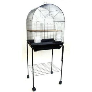 YML Round Top Small Bird Cage with Stand
