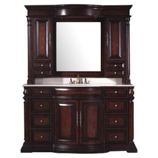 James Martin Furniture Egwene 60 Bathroom Vanity with Sink and Mirror