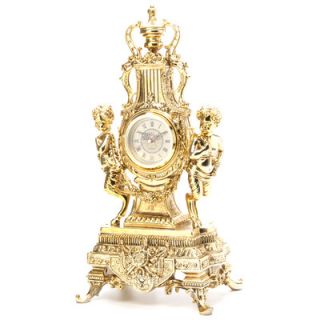 Design Toscano Chateau Chambord Clock in Antique Faux Gold