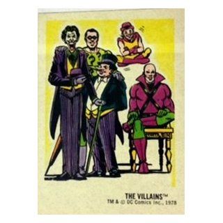 1978 Sunbeam DC Comics Stickers   The Villains   The Joker, The Riddler, The Penguin, Lex Luthor  Other Products  