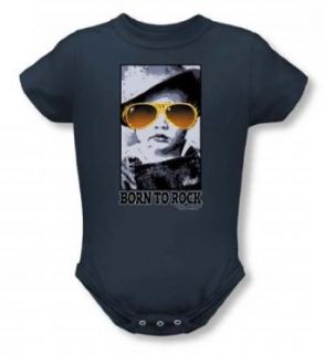 Elvis Born To Rock Infant Indigo Snapsuit ELV693 SS Clothing