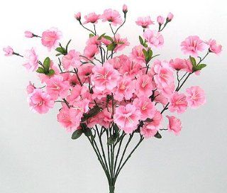 Artificial Silk Apple Blossom Flower Bush Pink  