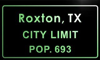 t81370 g Roxton city, TX City Limit Pop 693 Indoor Neon sign   Business And Store Signs