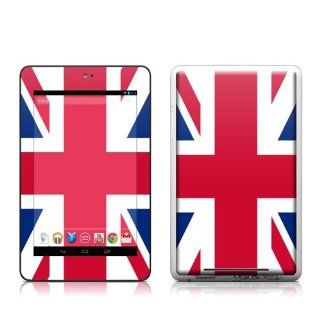Union Jack Design Protective Decal Skin Sticker (High Gloss Coating) for Google Nexus 7 Tablet (no Rear camera   1st Gen 2012) Computers & Accessories