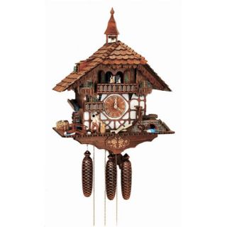 23.5 Black Forest Chalet with Moving Woodchopper, Water Wheel, Wood