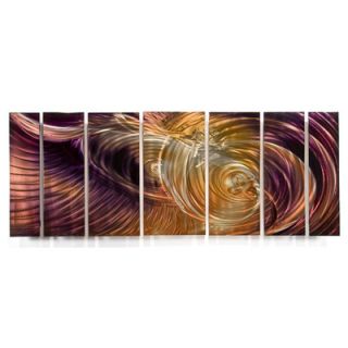 All My Walls Abstract by Ash Carl Metal Wall Art in Orange and Purple