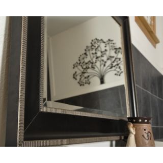 Rayne Mirrors Jovie Jane Black With Silver Caged Trim Floor Mirror