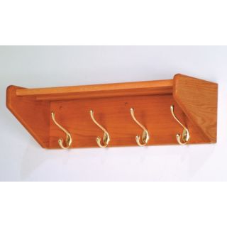 Hat and Coat Rack with 4 Hooks