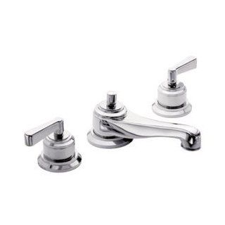 Watermark Designs 29 2 TR14 Oil Rubbed Bronze Bathroom Faucets 8" Widespread Lav Faucet With Lever Metal Handles   Bathroom Sink Faucets  