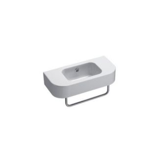 GSI Collection Traccia Contemporary Curved Wall Hung Bathroom Sink