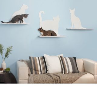 The Refined Feline 23 Cat Silhouette Cat Shelf (Set of 3)