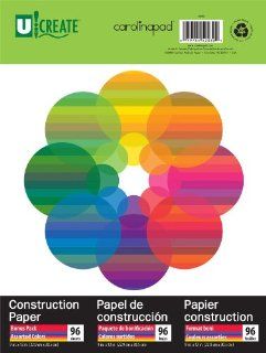UCreate Construction Paper, 9 x 12 Inches, Assorted Colors, 96 sheets (696) 
