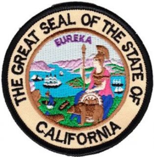 California   3" Round State Seal Patch Clothing