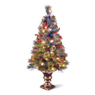 National Tree Co. Crestwood 4 Fiber Optic Spruce Artificial Christmas
