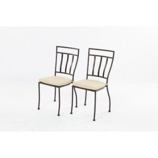 Alfresco Home Semplice Bistro Chairs with Cushions (Set of 2)