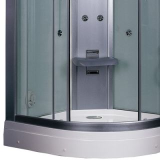 Ariel Bath Platinum 35.5 x 35.5 x 87.5 Neo Angle Door Steam Shower