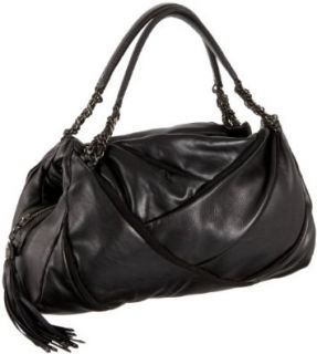 Maria Sharapova by Cole Haan Small Triple Zip Satchel,Black Lamb,one size Shoes