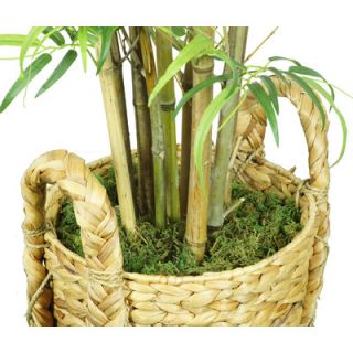 Laura Ashley Home Tall Realistic Silk Bamboo Tree in Basket