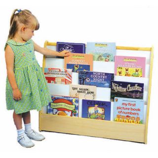 ECR4kids Two Sided Pic A Book Stand with Dry Erase Board and Storage