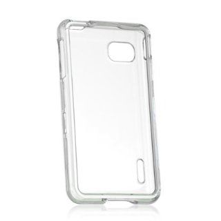 VMG For LG Optimus F3 LS720 LS 720 Cell Phone Hard Case Cover   CLEAR See Thru Transparent [by VanMobileGear] 