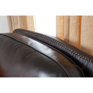 Abbyson Living Barclay Hand Rubbed Leather Armchair