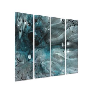 All My Walls Turquoise Ecstasy IV Metal Wall Sculpture