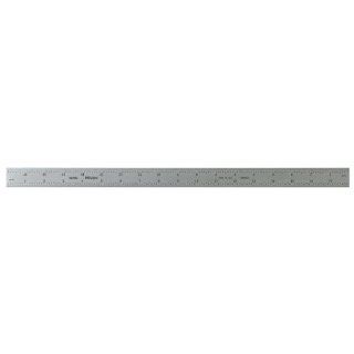 Mitutoyo 180 702U Steel Blade for Combination Square, 18" Length, 1/32", 1/64", 1/50", 1/100" (16R) Graduations Carpentry Squares