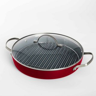 Aluminum Healthy Grill Pan Set with Lid
