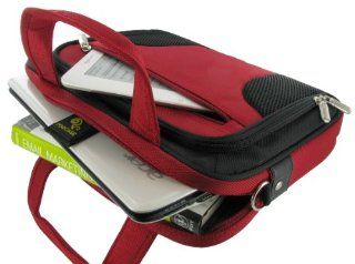rooCASE Netbook / iPad Carrying Bag for Acer Aspire AO721 3620 11.6 Inch Netbook Black   Deluxe Series Red / Black Computers & Accessories