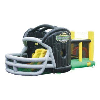 KidWise Gridiron Football Challenge Gameday Commercial Grade Bounce House   Blue Toys & Games
